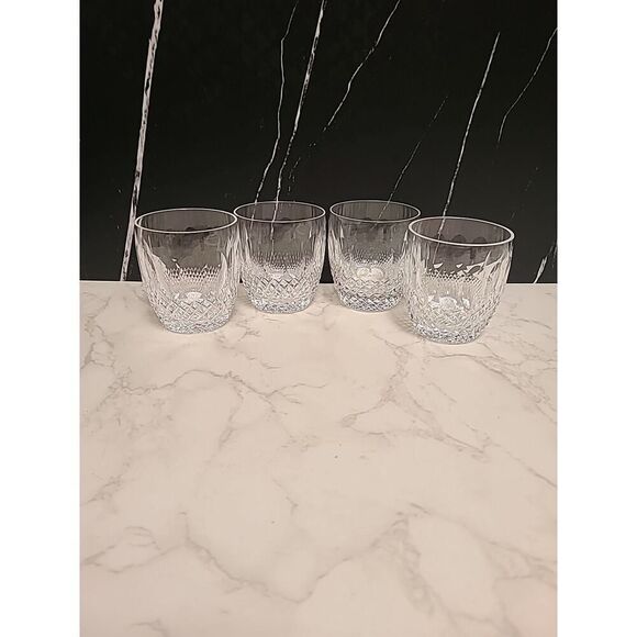Waterford Crystal Colleen Set of 4 Short Stem Cut Old Fashioned Glasses 3½" EUC - Picture 3 of 12